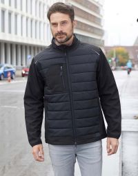 Softshell Steppjacke Herren Schwarz